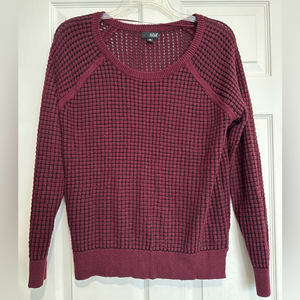 ANA Maroon and Black Sweater
